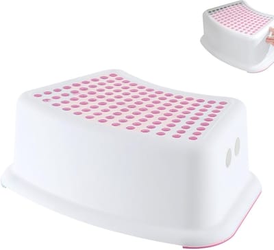 Toilet Voetenbankje - Krukje Ontlasting - Comfort Toiletbezoek - Antislip Stabiliteit - 37x25x13 cm - Grijs