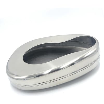Casseroles de lit en acier inoxydable, résistantes à la Corrosion, ergonomiques et portables, pour adultes et personnes âgées
