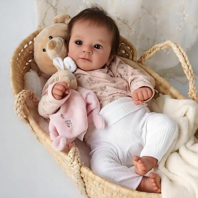 Levensachtige Babypop - Reborn pop Siliconen pop - Kinderspel - Echt babygevoel - 50 cm - Roze