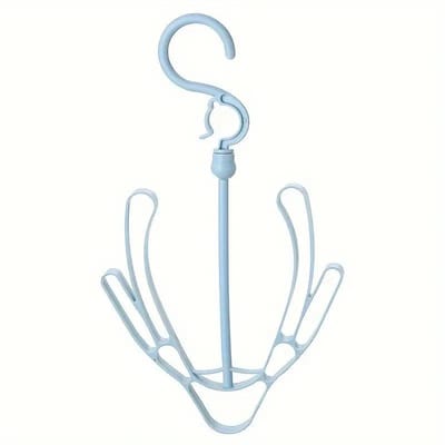 1 Pièce Mini T Coupe-vent Double Crochet Multifonctionnel Matériau Plastique pour Séchoir Balcon Porte-Chaussures Suspendu white