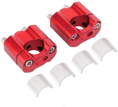 Allecto - Handlebar Riser Wheels - CNC Aluminium Klemmen - Universele Motorfiets Bevestiging - 22mm/28mm - Duurzaam Materiaal - Verstelbare Hoogte ...