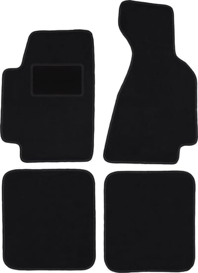 Zwarte velours vloermatten voor: Audi 80 B5 cabriolet (1994-2000)
