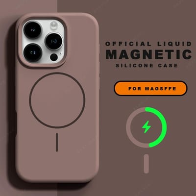Nouvelle Coque de Téléphone Magnétique avec Cordon Pour iPhone 15 14 16 Plus 11 12 13 16 Pro Max Magsafe Silicone Liquide Cordon Protecteur Housse Souple For iPhone 15 Pro