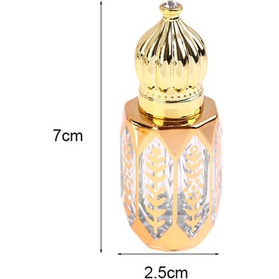 Flacons vides dorés rechargeables 6 ml Flacons de parfum Flacons roll-on en verre Outil cosmétique portable beige
