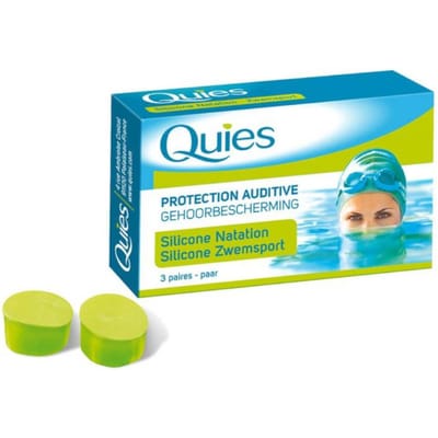 Quies Zwemmen Silicone Gehoorbescherming 3 Paar