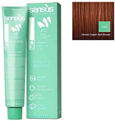Vegan Hair Dye Sensus MC2 6.44 Intense Copper Dark Blonde 100ml
