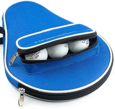 Draagtas voor tafeltennisrackets met opbergvak voor ballen en waterdichte voering, ideaal voor sporters en spelers