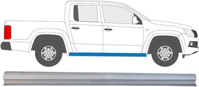 Reparatie dorpel onderste deel voor Volkswagen Amarok 2010-2022 / Rechts