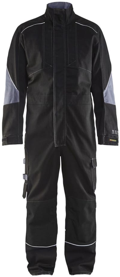 Blaklader Vlamvertragende Overall 6061-1516 - Zwart/Grijs - C150