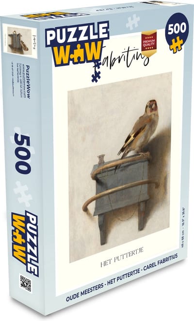 Puzzel Oude meesters - Het puttertje - Carel Fabritius - Legpuzzel - Puzzel 500 stukjes