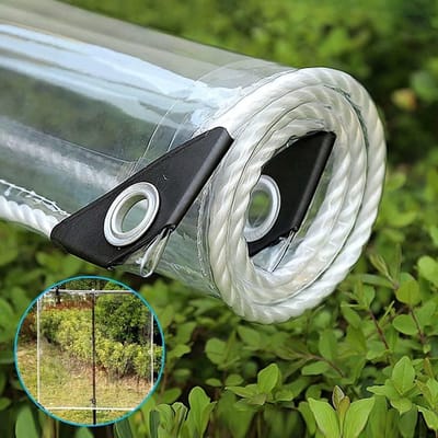 Zwaar 500g/m² Waterdicht Transparant PVC Zeil 0,35mm Dik voor Luifels en Afdekking