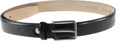 Zwart Gestikt Heren Nette Leren Pantalon Riem - Set van 2 riemen