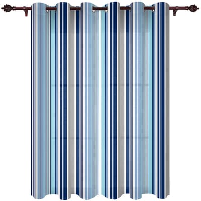 Moderne Gordijnen met Verloopstrepen voor Woonkamer Slaapkamer Gordijn Keuken Behandeling Jaloezieën Draperieën 135W x 115H(cm) x1