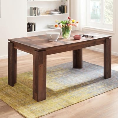 Eettafel 160 x 77 x 90 cm in Old Wood Afwerking