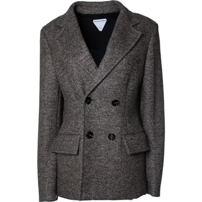 Bottega Veneta, Cape-effect double-breasted blazer