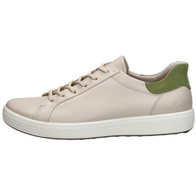 Ecco Soft 7 Slip Lace Sneakers Laag - Gebroken wit