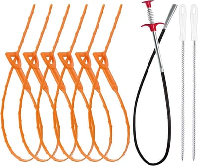 Afvoer Ontstopper - Leiding Reiniger - Verstopte Afvoer - Set Van 9 Stuks - 90 Cm Lengte