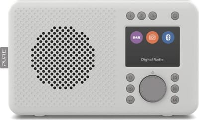 DAB+ Draagbare Radio met Bluetooth 5.0, TFT Kleurendisplay, en Batterijvoeding - Steengrijs