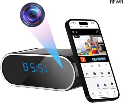RFWR® Mini Verborgen WiFi Beveiligingscamera 1080P met Bewegingsdetectie en Nachtzicht
