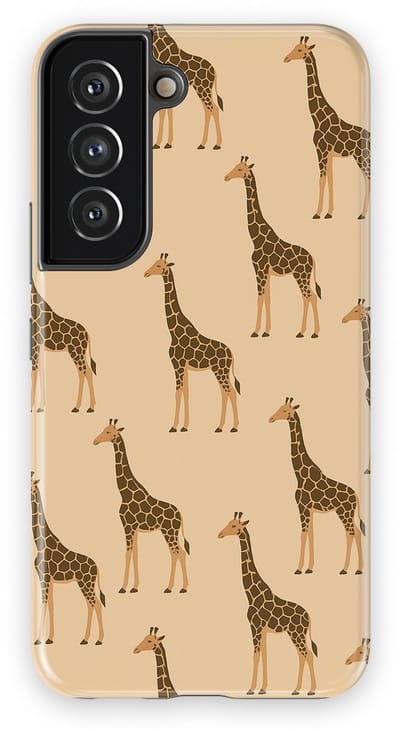 DripCase Luipaard Hoesje Samsung Galaxy S22 | Backcover met Mag | Hoesje met Dierenprint Samsung Galaxy S22 Giraffe