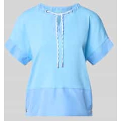 T-shirt met tuniekkraag en tunnelkoord
