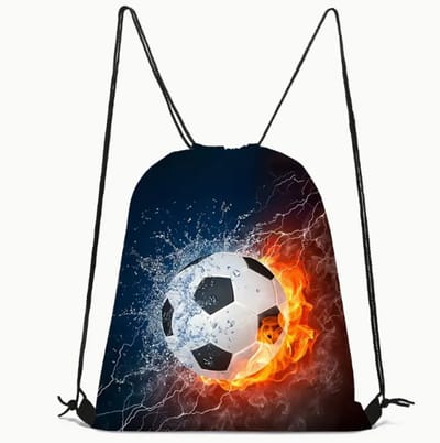 Voetbal Rugzak | Voetbalpatroon Rugtas | Rugzak Meisje | Rugzak Jongens | Mooie rugzakken met Voetbal | Kleine Gymtas | Waterdichte Zwemtas | Kinder Rugzak