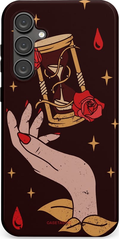 Casetastic Hoesje Geschikt voor Samsung S23 FE - Stijlvolle Beschermende Duo-layer Case - Magische Hand Roos