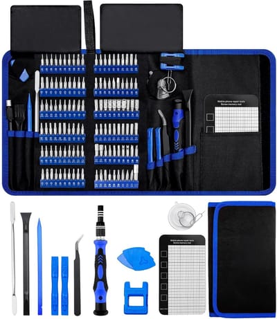 PromoHome 140-delige Precisie Gereedschapsset, Magnetische Schroevendraaierset voor Elektronica Reparatie