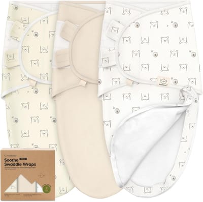 Baby inbakerzakken - Wikkeldoeken pasgeboren - Rustige slaap - Hip-gezonde groei - 3-pack - Niet gespecificeerd