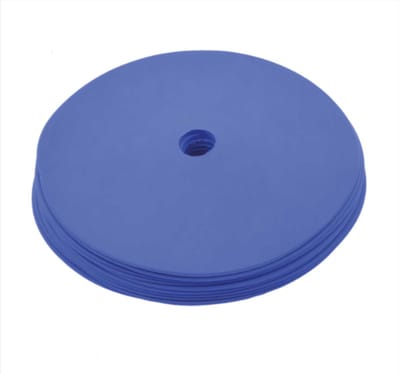 Floormarker set á 10 stuks - Blauw - Antislip markeerschijven - Pannenkoeken Sport