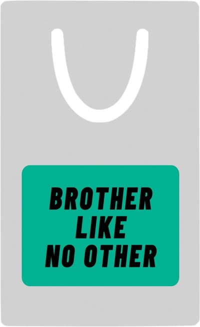Hacebo® - brother like no other metalen boekenlegger - Broer - geweldige broer - niemand anders - verjaardag - cadeau - kado - bedankje - geschenk Bladwijzer boekenleggers - 7.6 cm x 5cm