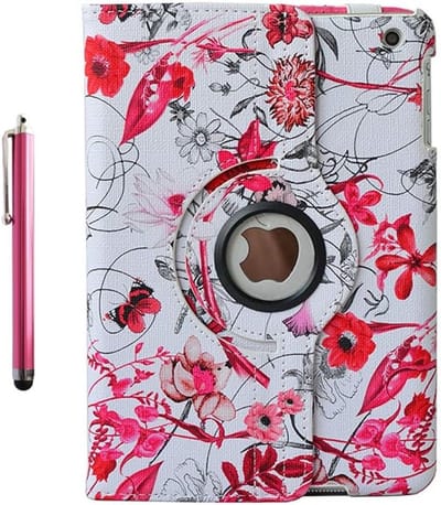 Premium PU Leren Multifunctionele Hoes voor iPad Mini 1, 2 en 3 met 360 Graden Rotatie en Auto Sleep/Wake Functie