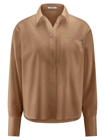 Blouse Van Peter Hahn bruin