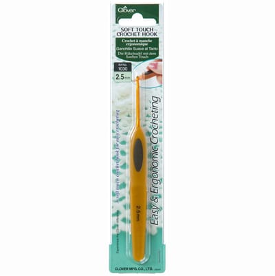 Clover soft touch haaknaald 2.50 mm