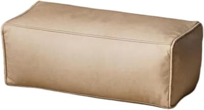 Voetenbank - Poef Zetel - Ontspannen Zitten - Stevige Constructie - 45 x 33 cm - Beige