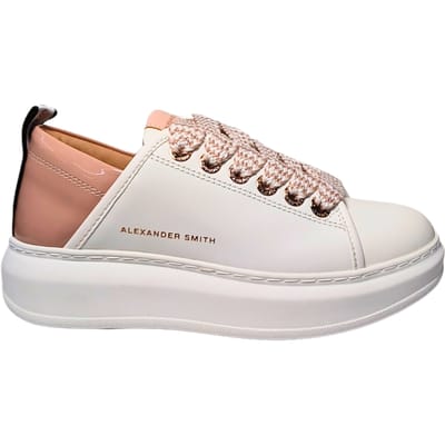 Damesschoenen Alexander Smith Wembley Woman-White Pastel Rose
