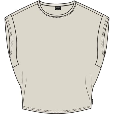 Protest PRTDionna JR - T-shirt Meisjes - Korte mouwen - Ronde hals - Loose fit - Crème