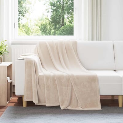 vidaXL - plaid - Beige - 150 - x - 200 - cm - 0.75 - kg - Fleece
