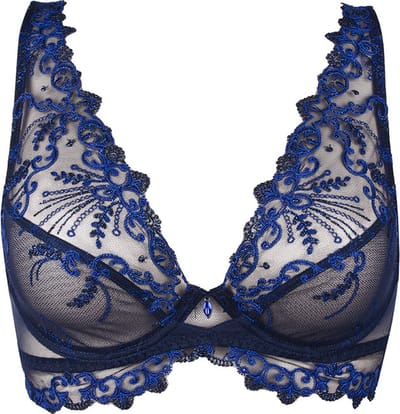Lise Charmel - Bralette BH - Nuit Folie Glamour - Blauw - ACH7412 - EU 70C / FR 85C
