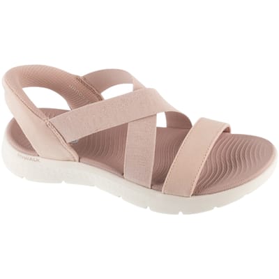 Skechers Slip-Ins Go Walk Flex Sandaal - Glimmer Up Damessandaal Roze