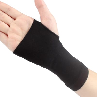 1 Pièce Gantelet de Protection Respirant pour Poignet pour Salle de Sport Fitness Soulagement Douleur Arthrite Protecteur de Paume Élastique M