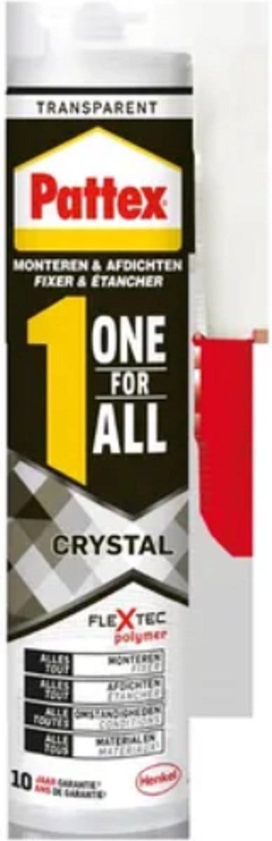 Pattex One for all Crystal - Montagekit - Montagelijm - 290gram