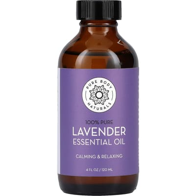 Pure Body Naturals, 100% Pure Essential Oil, Lavender, 4 fl oz (120 ml)
