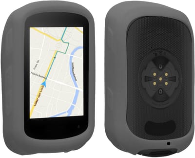 kwmobile hoes geschikt voor Garmin Edge 840 / Edge 540 - Siliconen beschermhoes voor fietsnavigatie - grijs