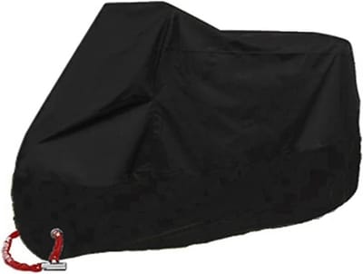 E-shop4u® - Motorhoes - Scooterhoes - Beschermhoes - Motorfiets hoes Waterdicht Buiten - Motor Hoes - Motorhoes Waterdicht - Fietshoes - 2 Fietsen- UV-Bescherming - - Maat XL - Zilver Zwart