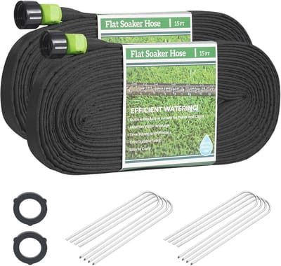 Flexibele Soaker Slang 15ft voor Tuinbedden – Lekvrij en Waterbesparend