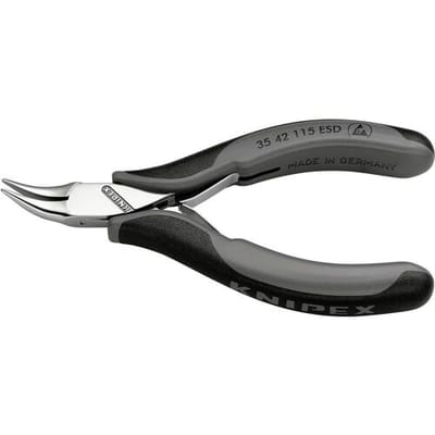 Knipex 35 42 115 ESD Grijptang Halfronde Bek 45° 115mm ESD