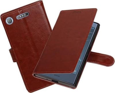 BestCases - Bruin Portemonnee booktype hoesje Sony Xperia XZ1