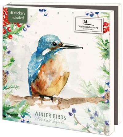 Kaartenmapje Winterbirds, Michelle Dujardin 10 Stuks