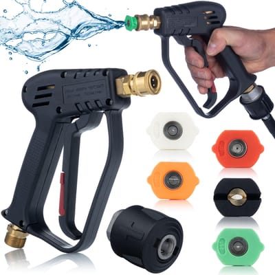 Rosfix Spuitpistool Vervanging - Thermisch, 5000PSI - M22x1,5, 1/4" Quick - 300 Bar 300°C - Geschikt voor Kärcher, Kränzle